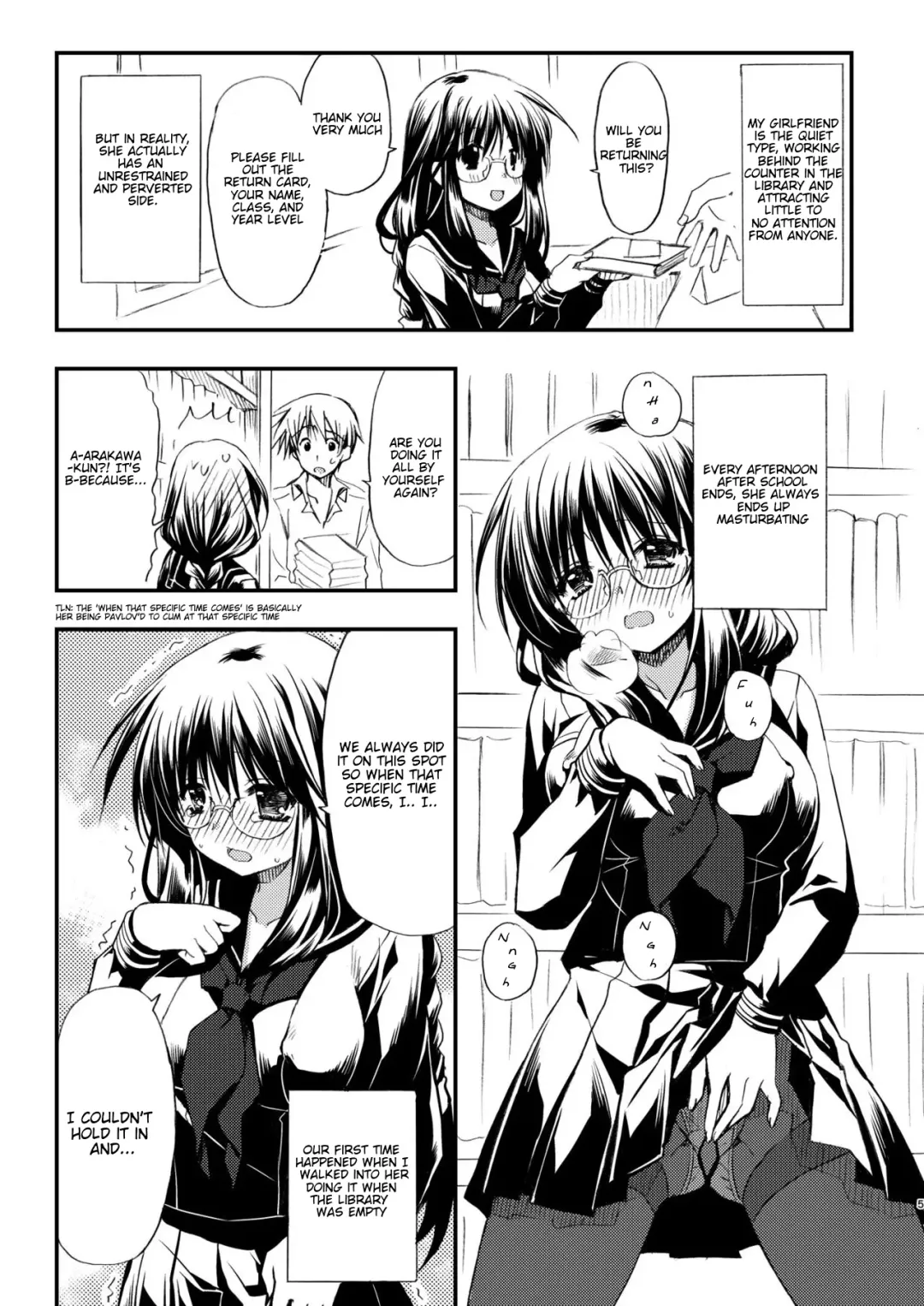 [Ryuga Syo] Toshoshitsu no Kanojo | Library Girlfriend Fhentai - Page 5