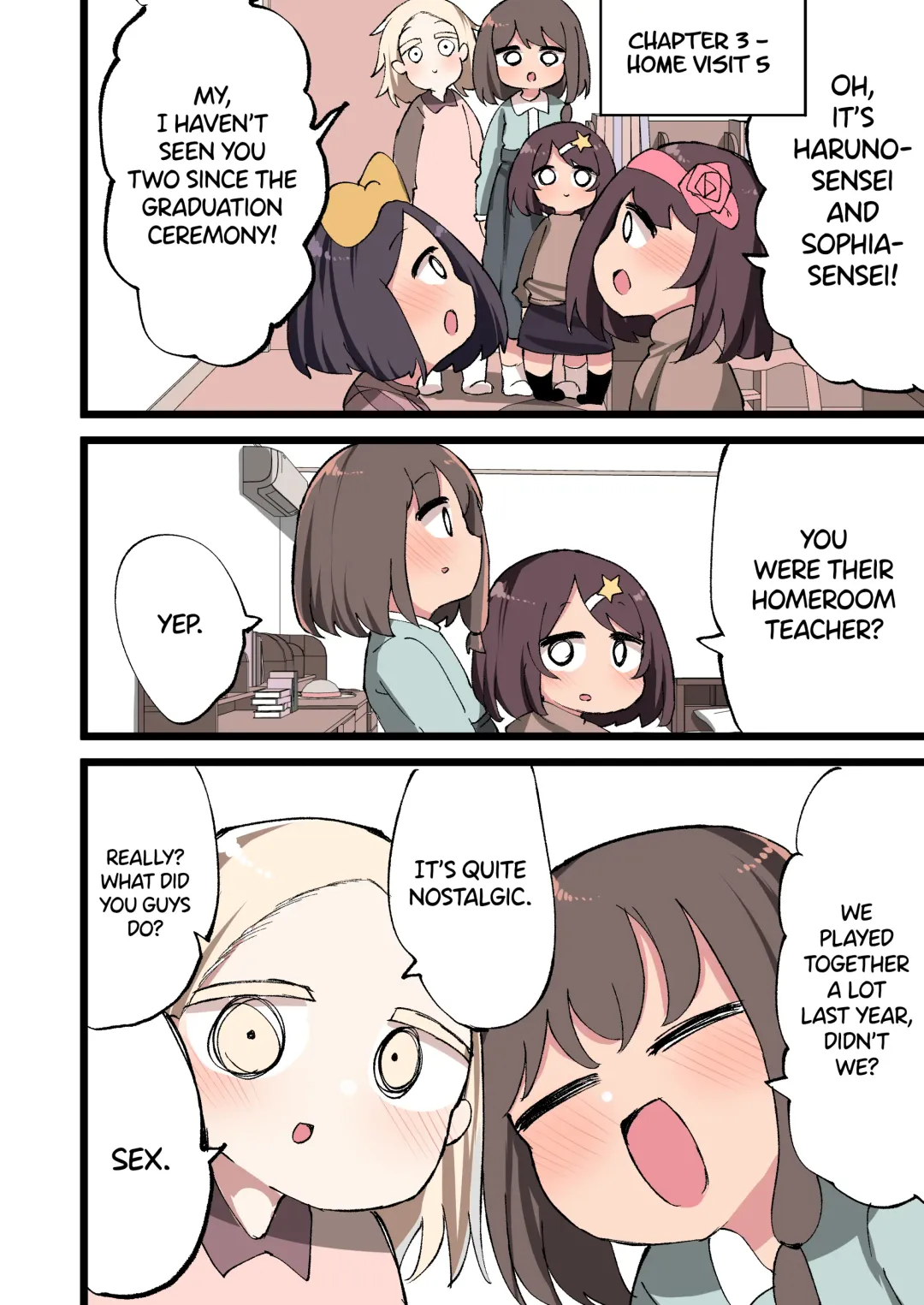 [Momomo - Momomo Gasshuukoku] Futanari Idenshi nara Mirai aru Seito o Haramasete mo Ii yo ne!? Fhentai - Page 47