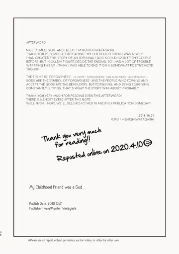 Osananajimi ga Kamisama datta Hanashi | My Childhood Friend Was a God Fhentai - Page 54