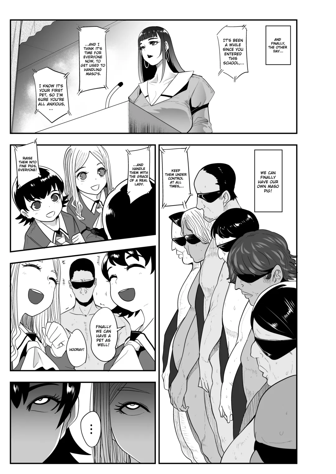 [Otochichi] S Gakuen ~Ojou-sama-tachi no Maso Otoko Choukyou~ | S Academy ~Young Ladies Training Masochistic Men~ Fhentai - Page 20