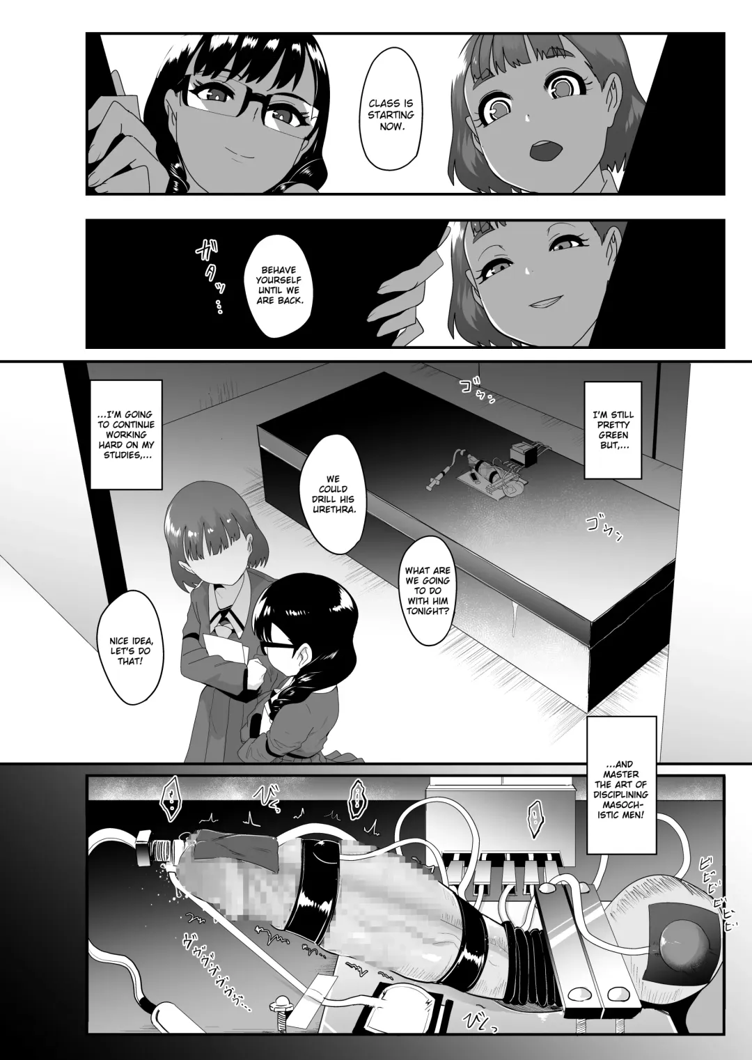 [Otochichi] S Gakuen ~Ojou-sama-tachi no Maso Otoko Choukyou~ | S Academy ~Young Ladies Training Masochistic Men~ Fhentai - Page 31