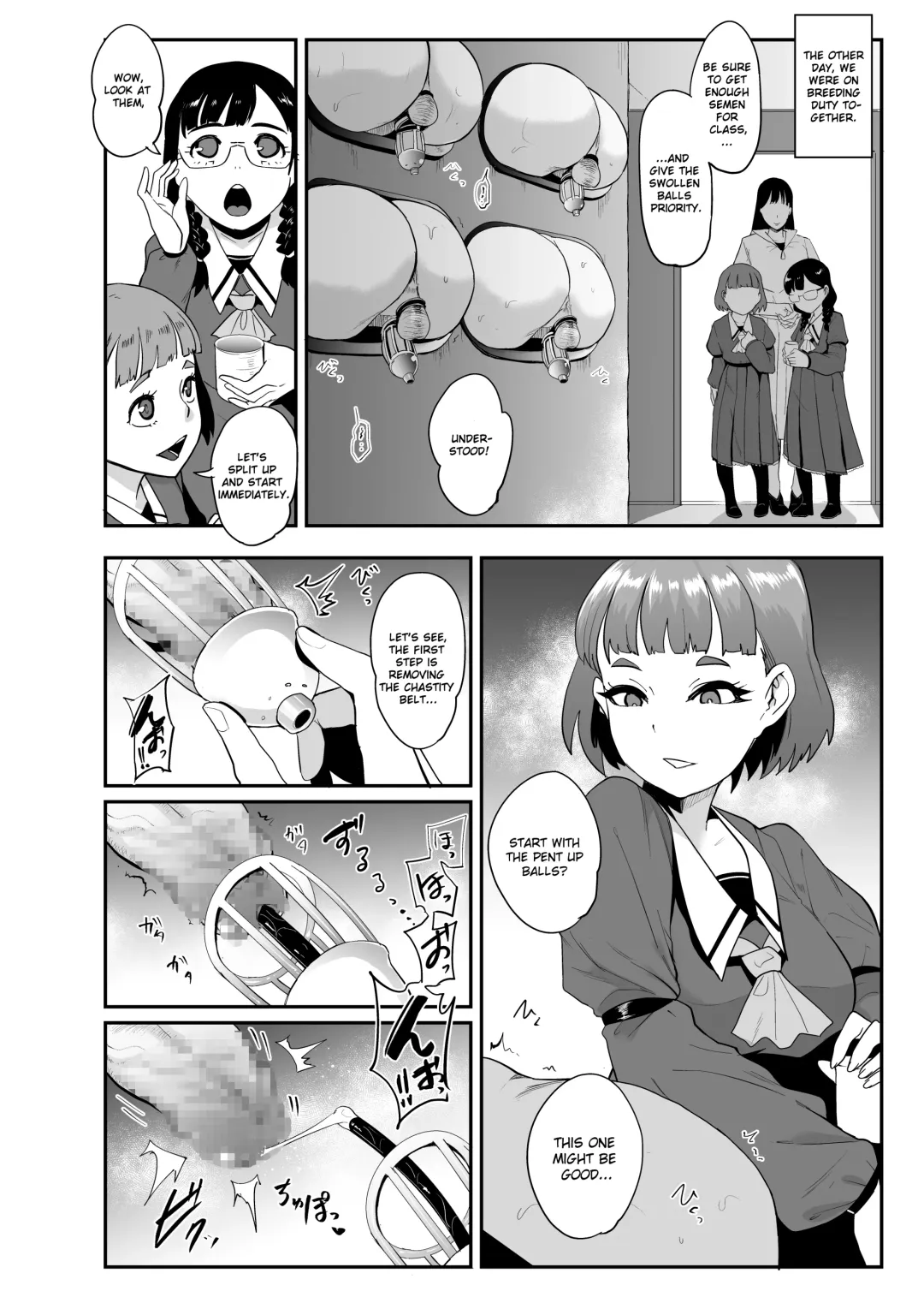 [Otochichi] S Gakuen ~Ojou-sama-tachi no Maso Otoko Choukyou~ | S Academy ~Young Ladies Training Masochistic Men~ Fhentai - Page 9