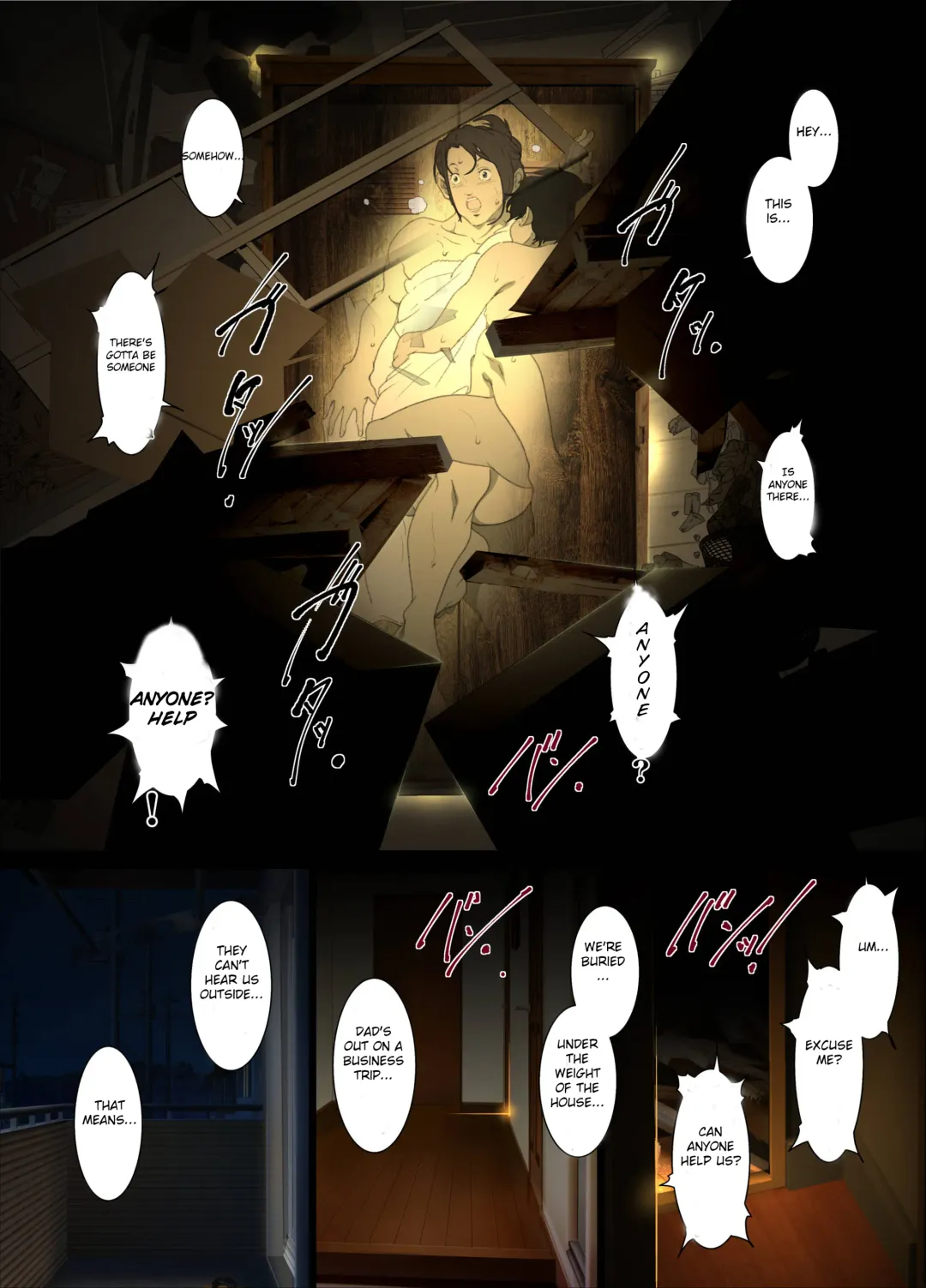 [Junk Kameyoko] Seieki Mamire no Tansu no Naka ni Tojikomerareta Zenra Oyako no Nurunuru Micchaku Kinshinsoukan Fhentai - Page 10