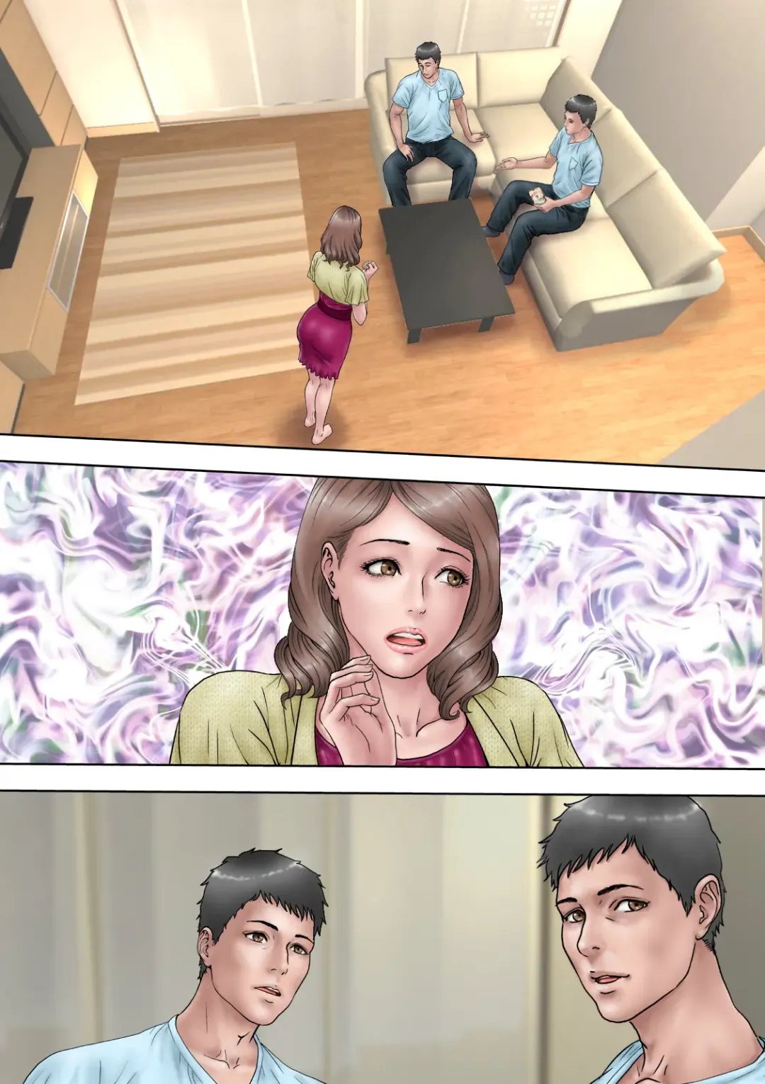 Otto no Me no Mae de Otto-tachi ni Gangan ni Okasareru Hanashi Fhentai - Page 47