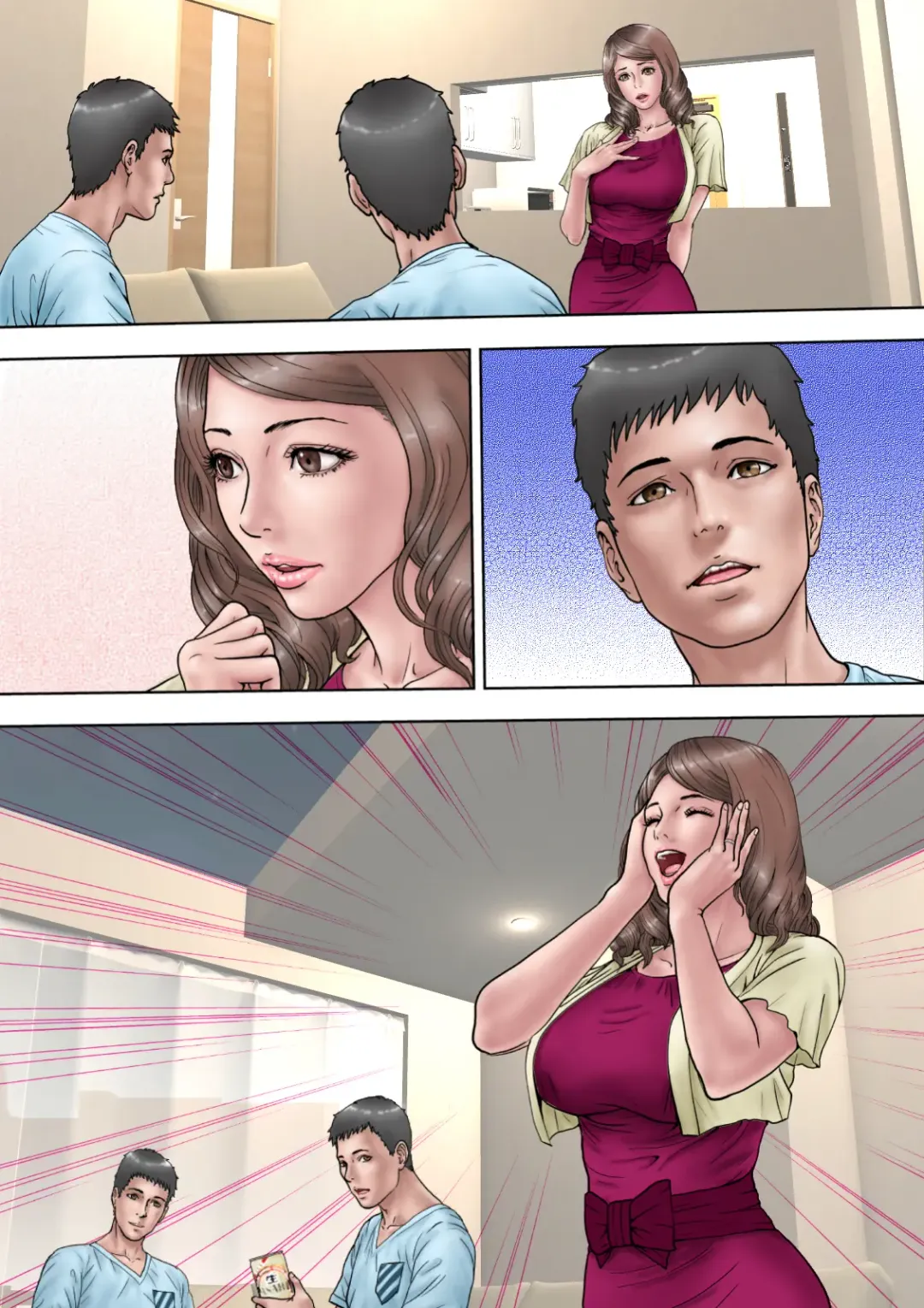 Otto no Me no Mae de Otto-tachi ni Gangan ni Okasareru Hanashi Fhentai - Page 48