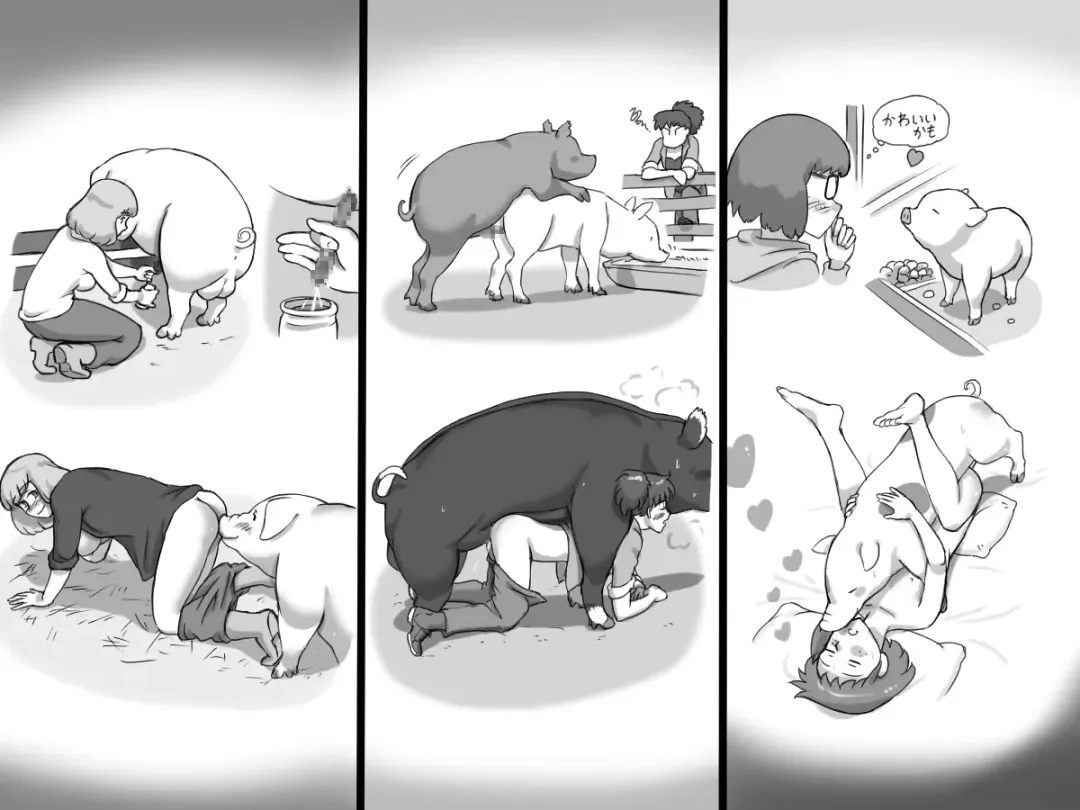 [Mizuiro Megane] Doubutsu Noujou - 3-biki no Kobuta-chan Hen Fhentai - Page 40