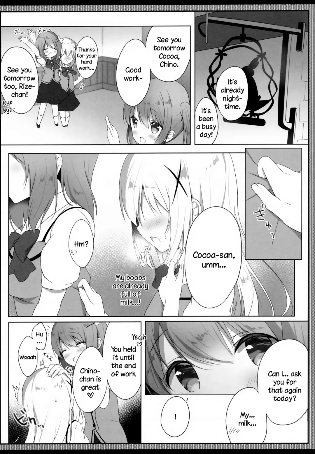 [Amedamacon] Amatoro Chino Milk | Chino's Sweet & Fatty Milk Fhentai - Page 6