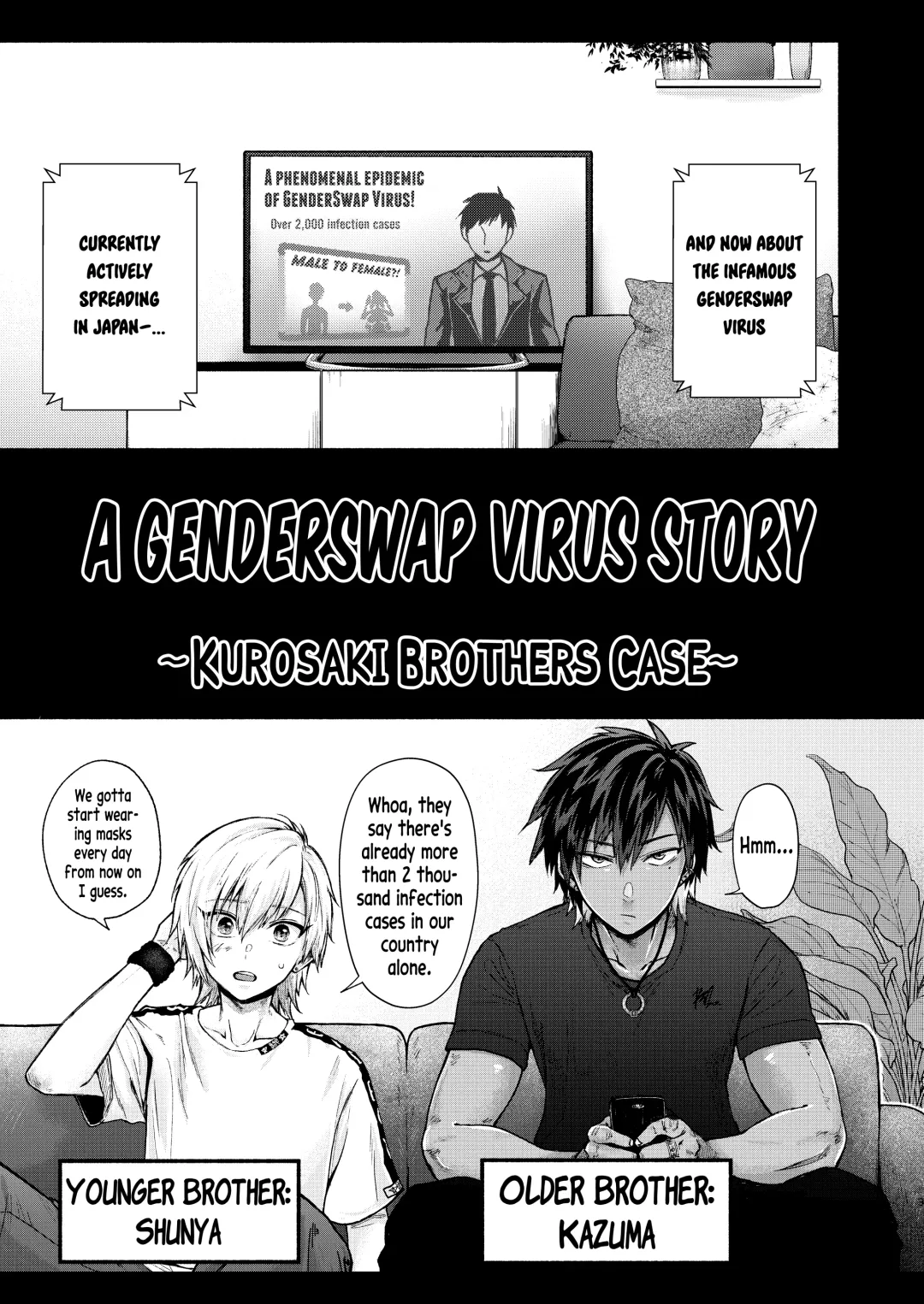 TSF Virus Monogatari. ~Kurosaki Kyoudai Hen~ | A Genderswap Virus Story ~Kurosaki Brothers Case~ Fhentai.net - Page 2