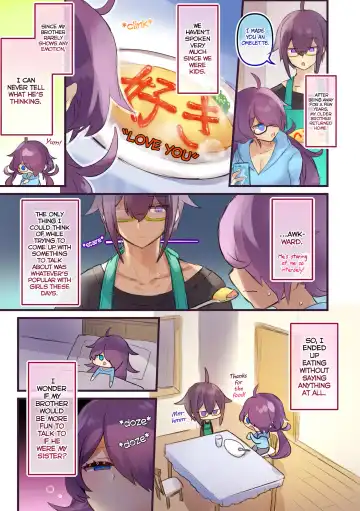 [Pokoten] Seibetsu ga Gyakuten Shite Ani ni Paizuri saremashita. | Our genders flipped and big brother gave me a titjob. Fhentai - Page 2