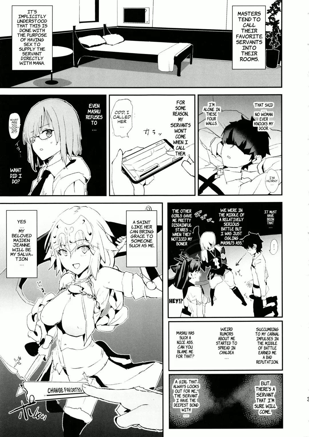 [Dokurosan] Jeanne VS Saimin Dosukebe Tanetsuke Oji-san + Omake Paper | Jeanne VS the Hypnotist Pervert Horny Old Man + Extras Fhentai - Page 2