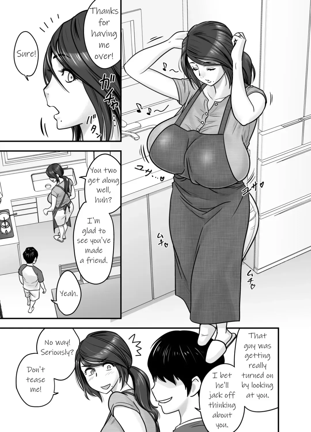 [Tatsunami Youtoku] Hitozuma de Mama de Hatsukano | My First Girlfriend is a Housewife and my Mom Fhentai.net - Page 9