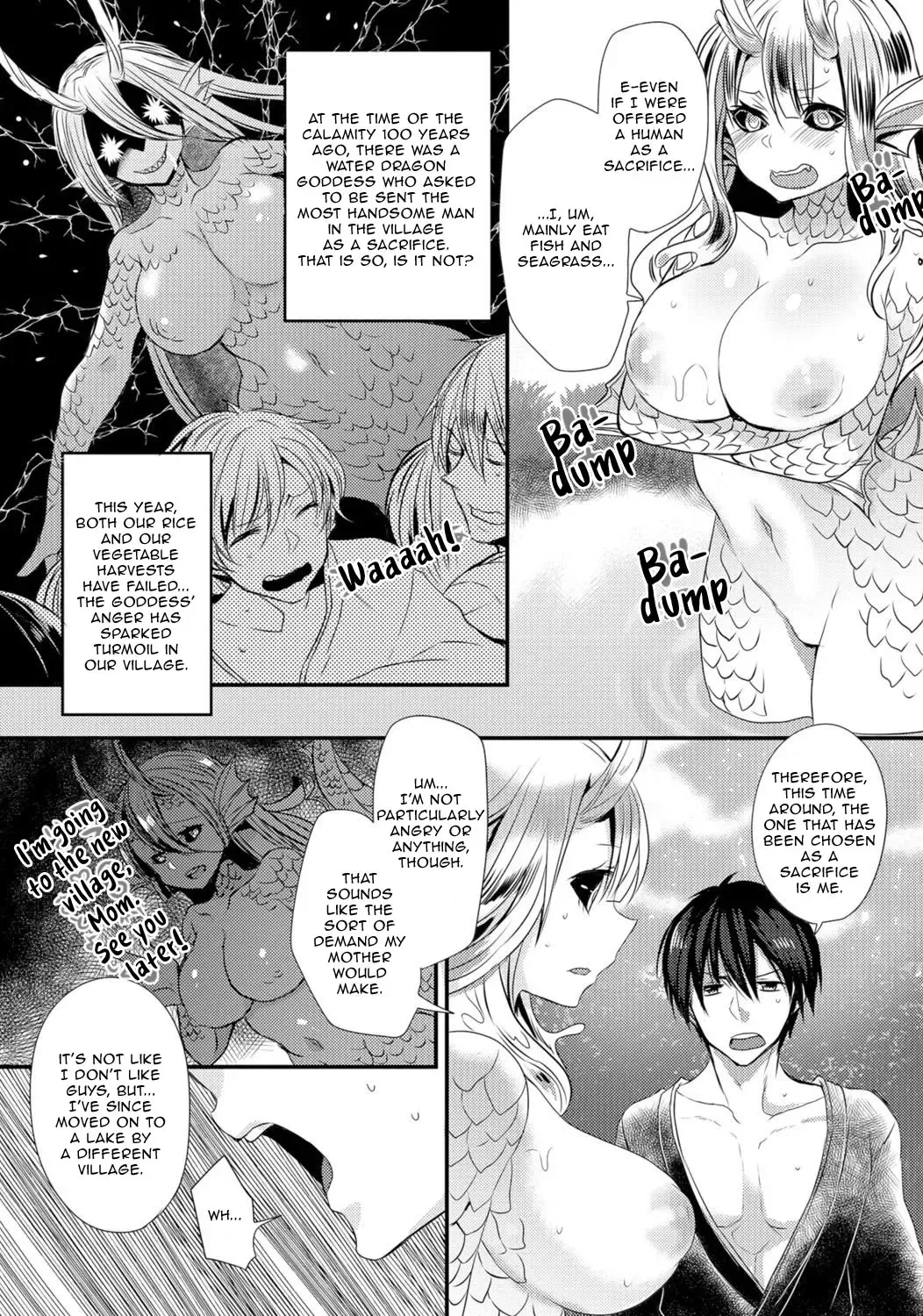 [Mameko] Suiryuu no Kami-sama ni Ikenie o | Sacrifice to the Water Dragon Goddess Fhentai - Page 2