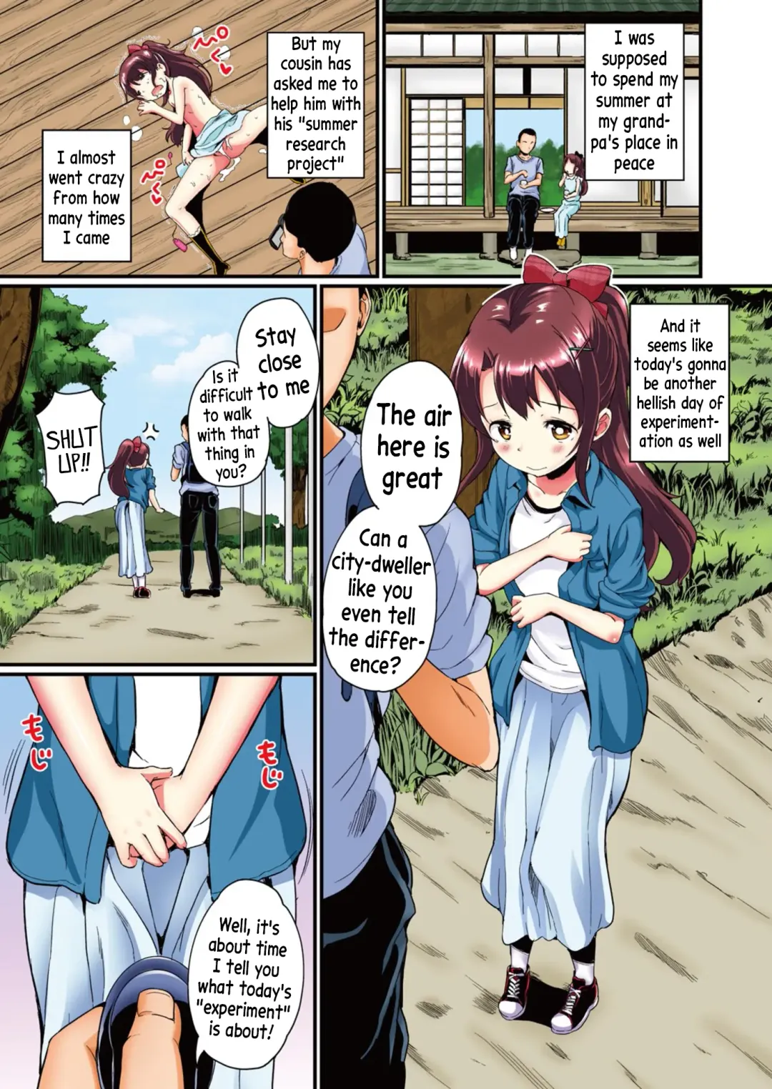[Inago] Natsuyasumi no Jiyuu Kenkyuu Riko Choukyou 2-kaime ~Yagai de Zecchou Sasete Miyou!~ Fhentai - Page 3
