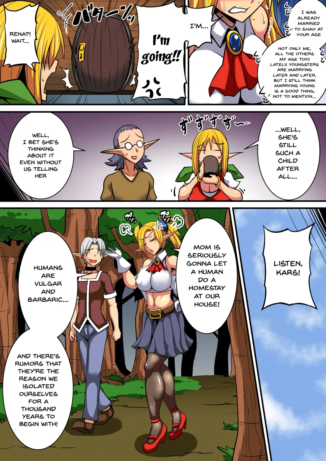 [Haneinu] Elf Oyako to Pakopako Ibunka Kouryuu! ~Lena Hen~ | Having a Culture Exchange With an Elf Mother and Daughter ~Lena Edition~ Fhentai - Page 5