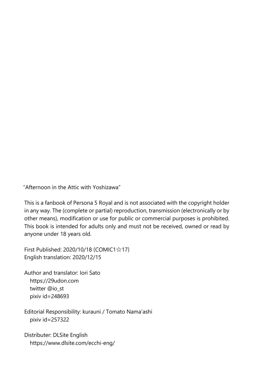 [Satou Iori] Yoshizawa to Sugosu Yaneura no Gogo - Afternoon in the Attic with Yoshizawa Fhentai - Page 40