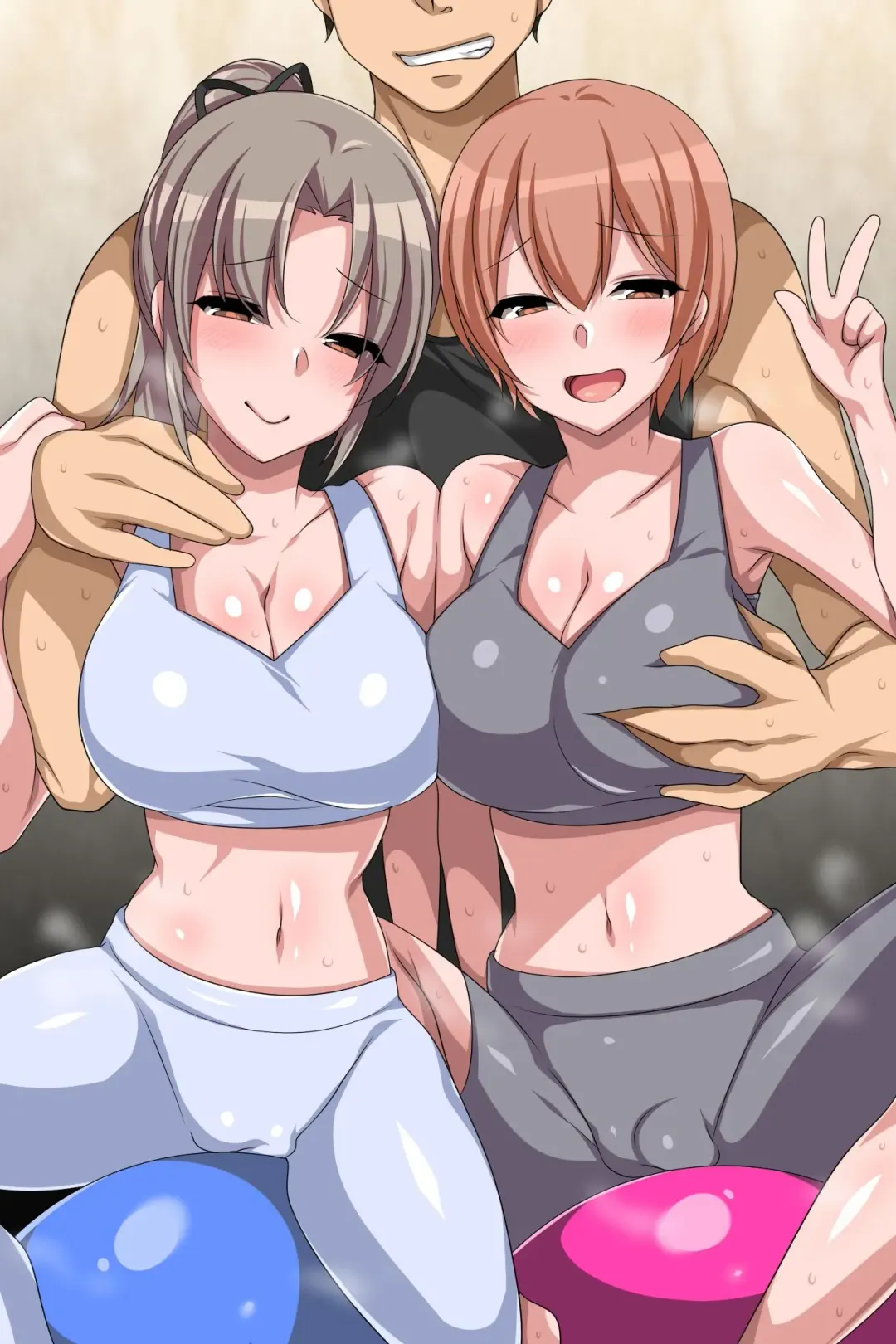 [Konecha] Netorare Inko Training ~ Mucchiri Kyonyu Bijo no Wear o Muite Eroero Training! Fhentai - Page 52