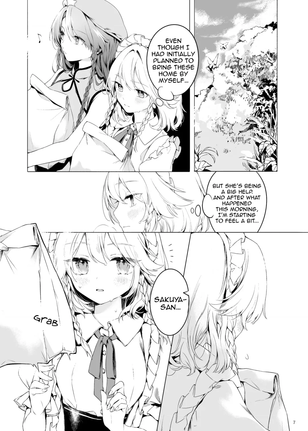 [Risui] Meiling ni Kawaigarareru Sakuya-san ga Mitai Hon | A book about Sakuya getting sweet with Meiling Fhentai.net - Page 7