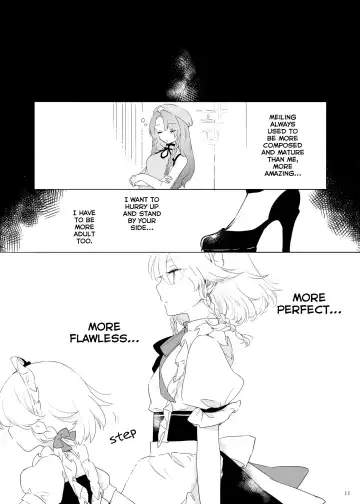 [Risui] Meiling ni Kawaigarareru Sakuya-san ga Mitai Hon | A book about Sakuya getting sweet with Meiling Fhentai.net - Page 11