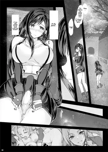 Futanari Doutei Tifa Ni - Kousoku- Inran Mesuchinpo Kairaku Ochi | Futanari Virgin Tifa Falls Prey to Pleasure Fhentai.net - Page 5