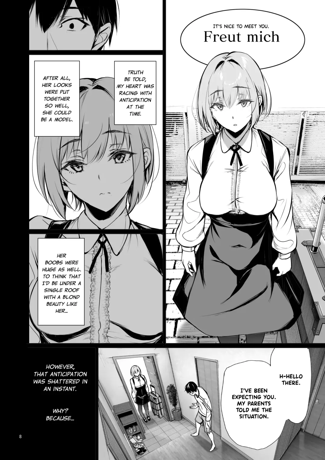 [Gentsuki] Homestay-chu no Doitsu Musume ga Issho ni Furo ni Haitte Kuru Wake | The Reason Why a German Girl Takes a Bath Together With Me on Her Homestay Fhentai - Page 8