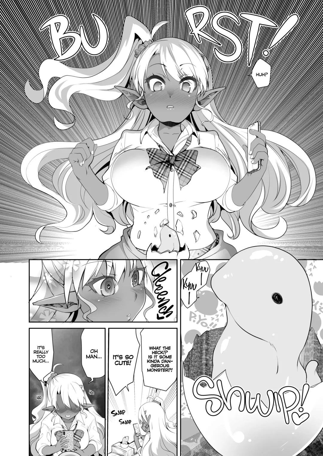 [Kouki Kuu] JK Dark Elf Shokushu o Kau! | Dark Elf Schoolgirl Raises Tentacles (decensored) Fhentai - Page 3