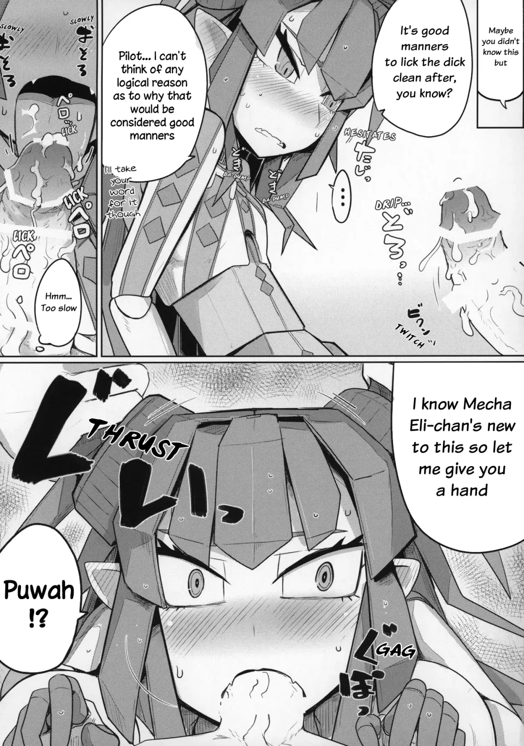 [Henoeno] Koisuru Mecha Eli-chan to Josou Master | Lovestruck Mecha Eli-chan and Her Cross-dressing Master Fhentai.net - Page 16