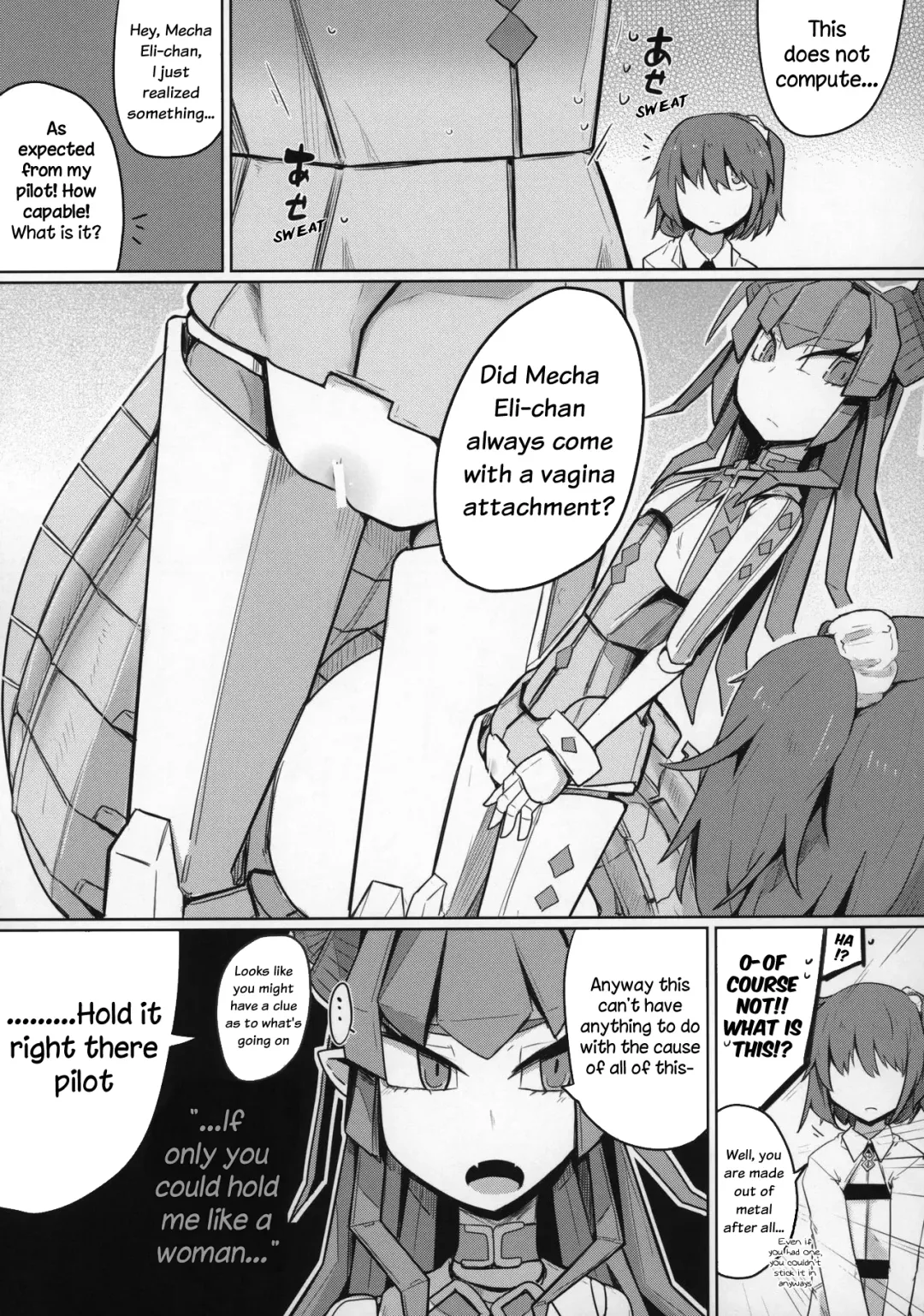 [Henoeno] Koisuru Mecha Eli-chan to Josou Master | Lovestruck Mecha Eli-chan and Her Cross-dressing Master Fhentai.net - Page 8