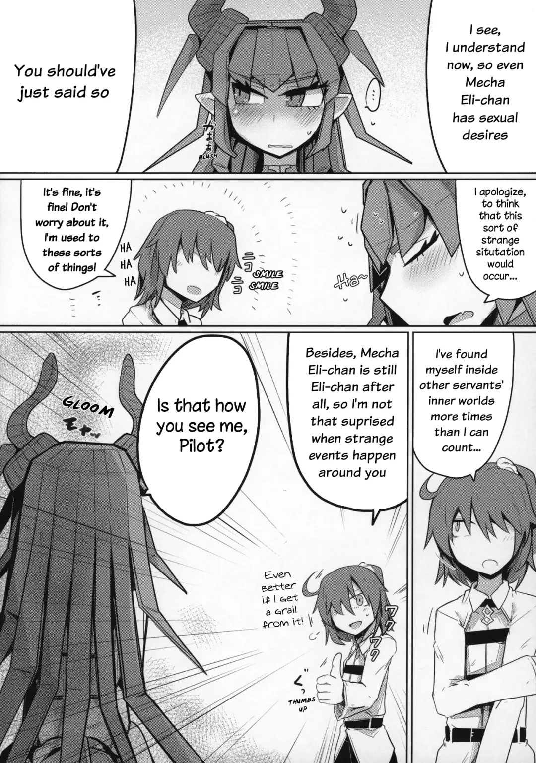 [Henoeno] Koisuru Mecha Eli-chan to Josou Master | Lovestruck Mecha Eli-chan and Her Cross-dressing Master Fhentai.net - Page 9