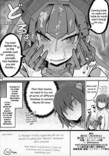 [Henoeno] Koisuru Mecha Eli-chan to Josou Master | Lovestruck Mecha Eli-chan and Her Cross-dressing Master Fhentai.net - Page 21