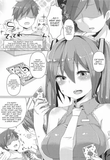 [Johnson] Miku-chan ni Nekomimi toka Plug in Shite Ichaicha Suru Hon | A Book About Installing a Catgirl Plugin and Having Lovey-Dovey Sex With Miku-chan Fhentai - Page 3