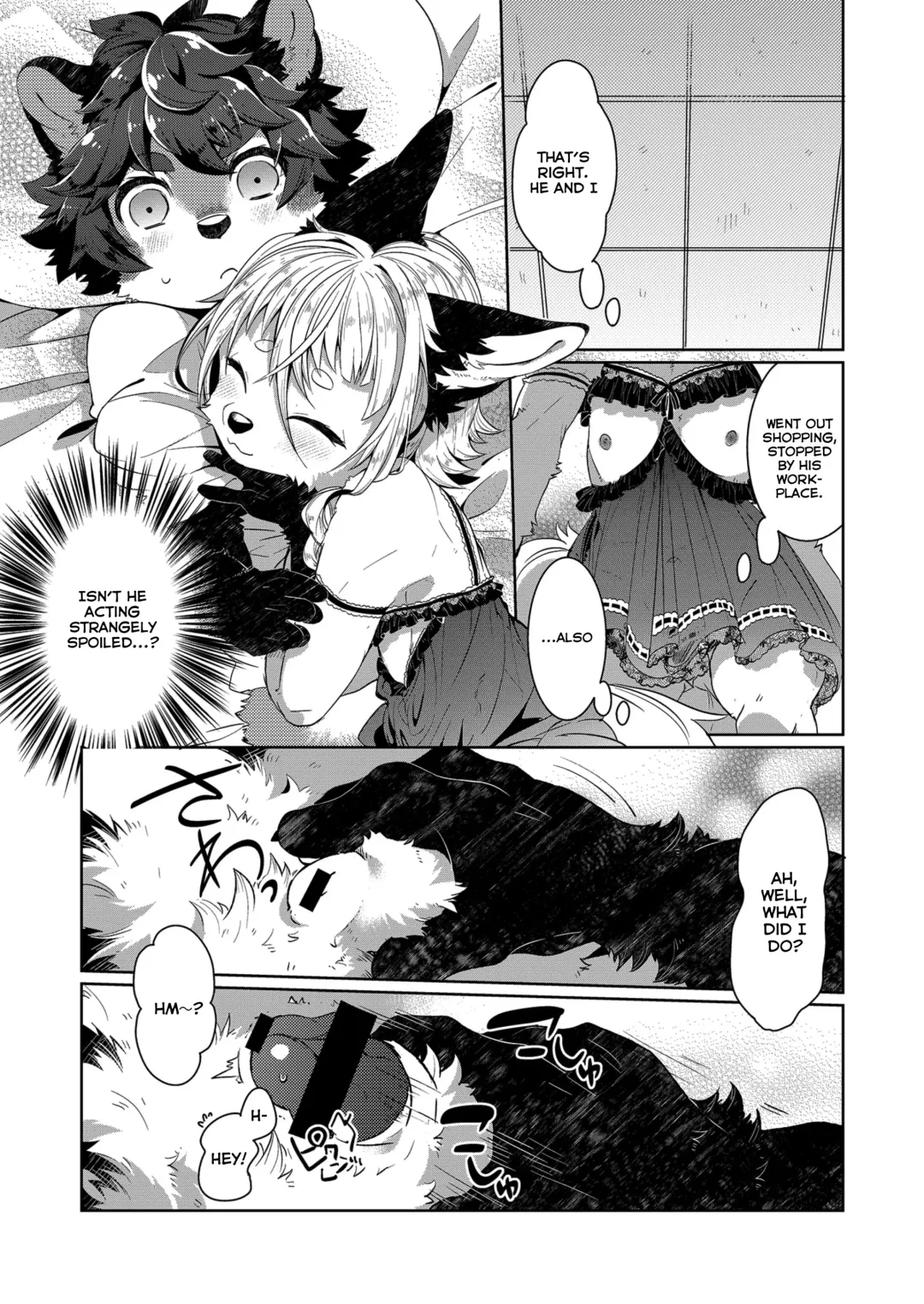 [Shiroi] Kori Muchuu San Kitsune to Tanuki no Mutsumiai Fhentai - Page 8