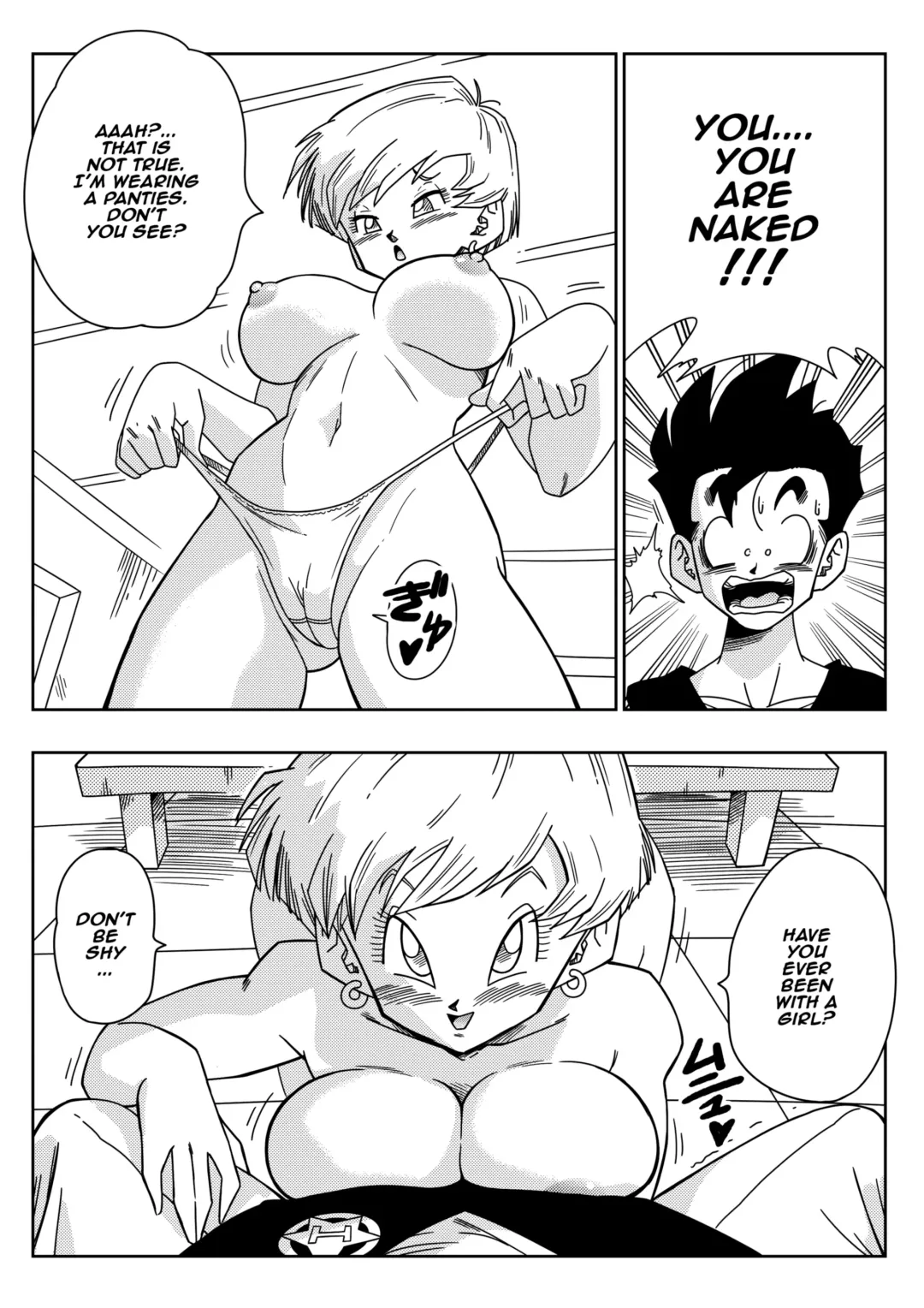 [Yamamoto] LOVE TRIANGLE Z PART 1 - Gohan Meets Erasa "Let's Make A Lot Of Sex, OK? (decensored) Fhentai - Page 8