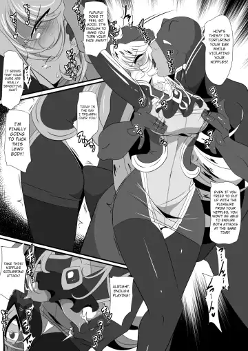 Heroine Harassment Shirogane no Anbarerl Hen Hitojichi o Torarete Nasu Subenaku Dosukebe Hero ni Kegasareru Aku no Onna Kanbu Fhentai - Page 46