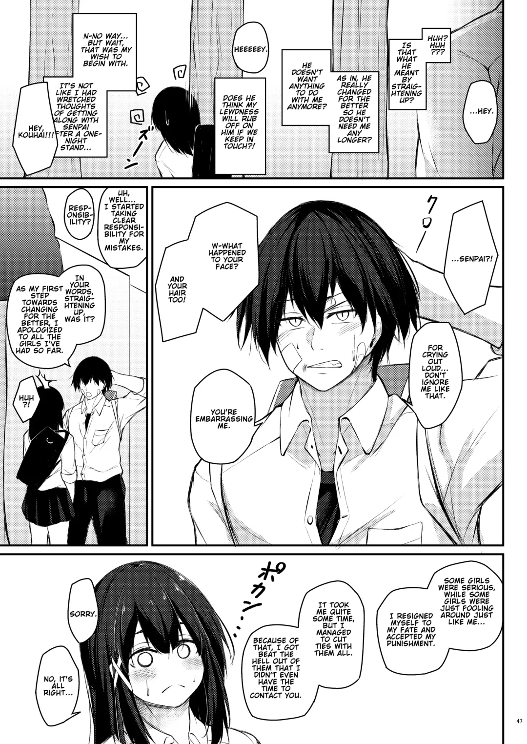[Oriue Wato] Kouhai Fuukiiin ni Yoru Furyou Senpai no Otoshikata | How to rehabilitate a bad senior by a junior discipline committee member Fhentai - Page 47