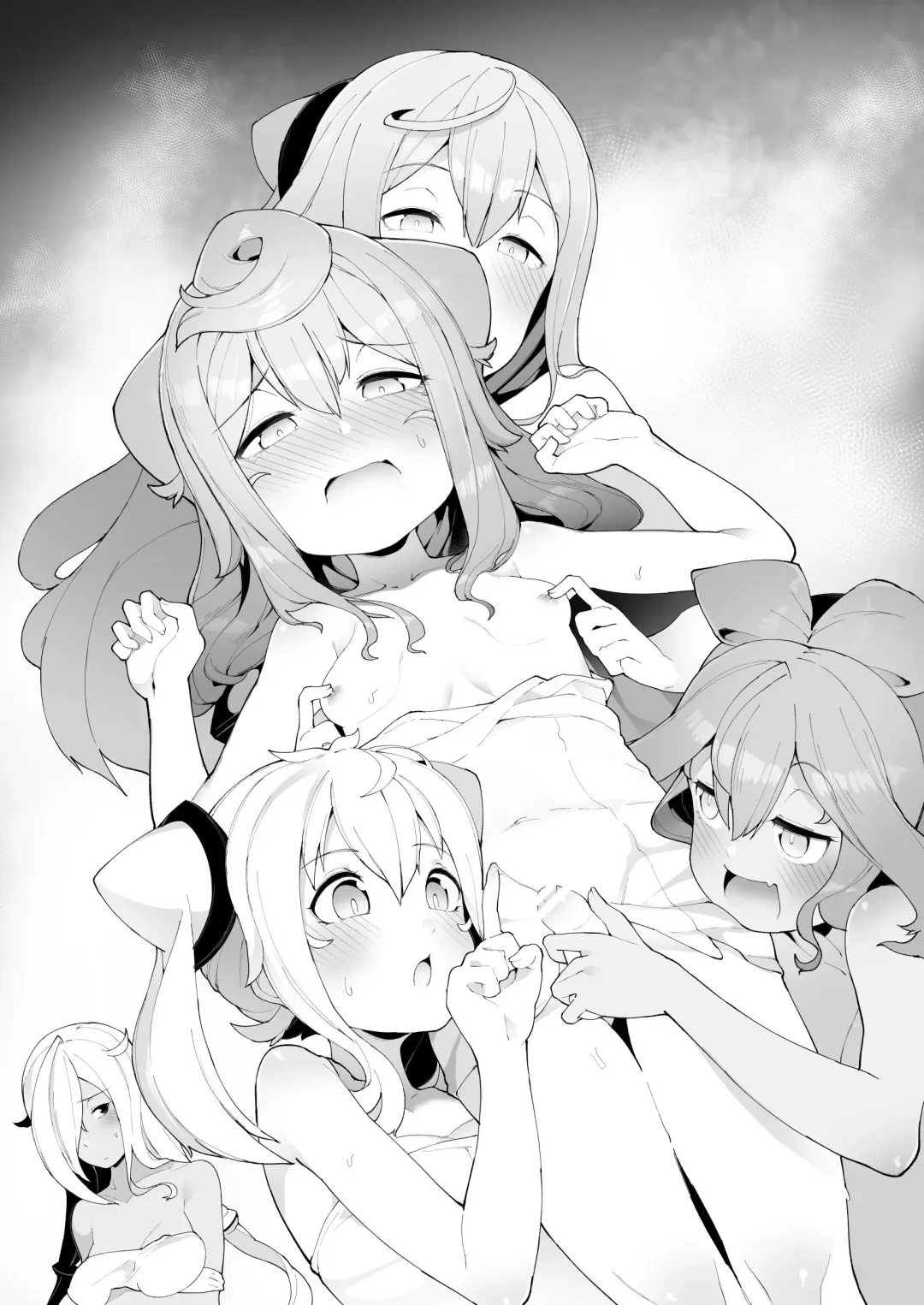 [Nyakkuru] Onsen de 3-gou-kun ga Onee-san-tachi to Seiteki ni Hakadorimakuru Hon | A Book About #3-kun Advancing in Sexual Things with the Onee-sans in the Onsen Fhentai - Page 2