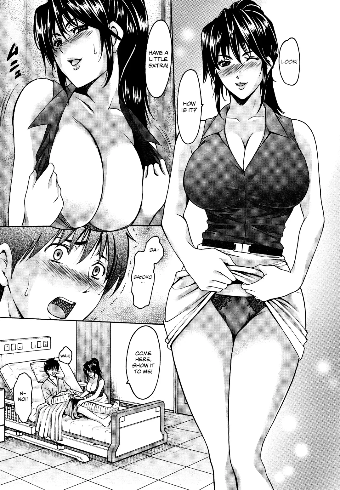 [Hoshino Ryuichi] Oshikake Byouin Kijouika | Gatecrash Hospital Cowgirl Sex Ward Ch. 1 Fhentai - Page 7