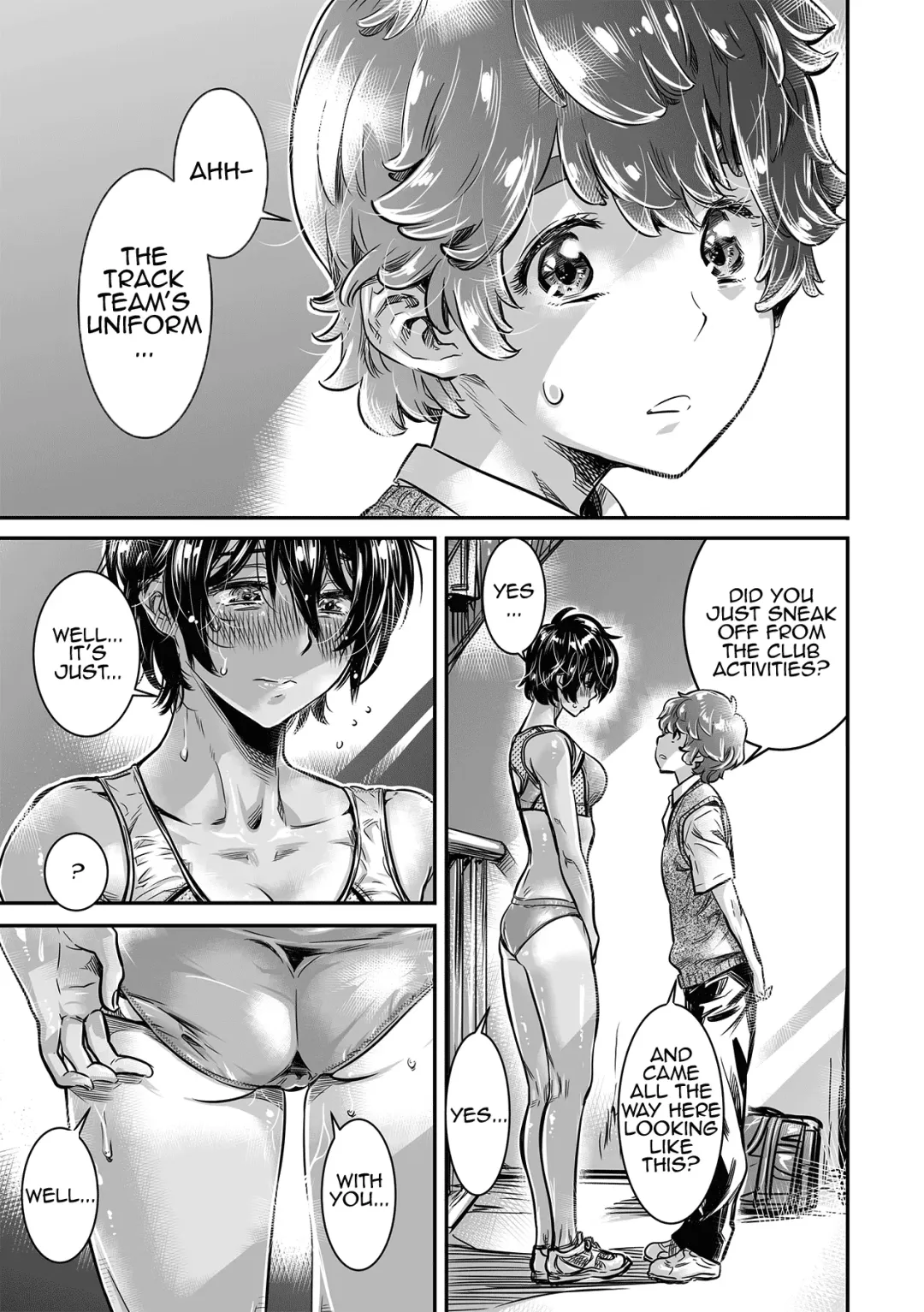 [Maruta] Shinchou 175cm no Rikujou Shoujo wa Kouhai Danshi no Seishi o Nomitagaru | 175cm Tall Track and Field Girl Really Wants to Drink Her Kouhai's Semen Fhentai - Page 10