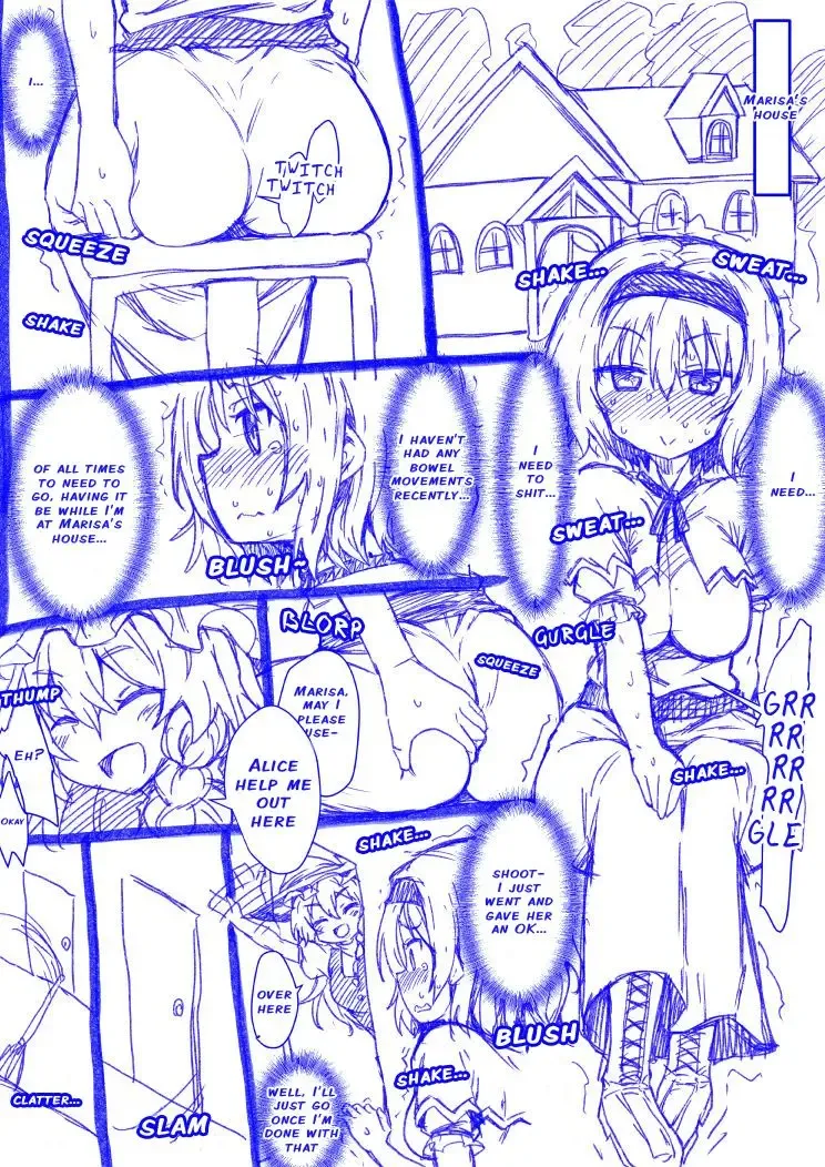 [Kaibutsu O Koeta Kaibutsu] Alice to Marisa no Kuso Kiss | Alice and Marisa's Smelly Kiss Fhentai.net - Page 1