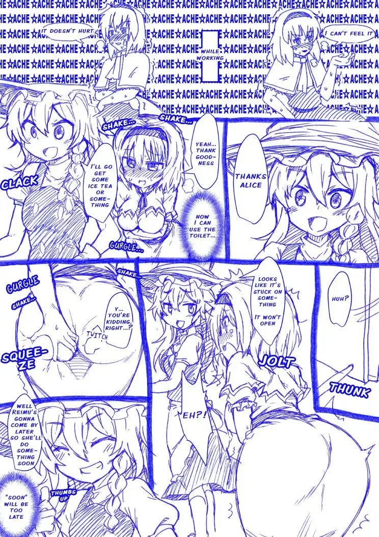 [Kaibutsu O Koeta Kaibutsu] Alice to Marisa no Kuso Kiss | Alice and Marisa's Smelly Kiss Fhentai.net - Page 2