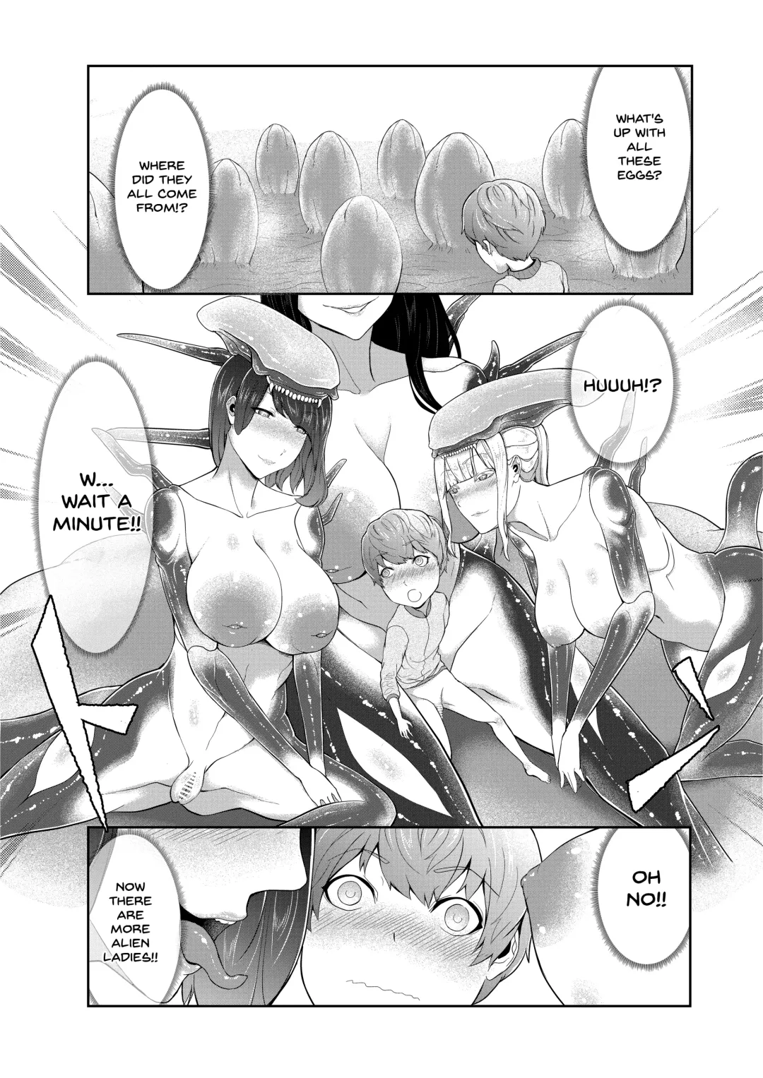 [Oshiro] Alien Queen no Mae de Seieki o Sasageyou | Offer Up Your Sperm For The Alien Queen Fhentai - Page 21