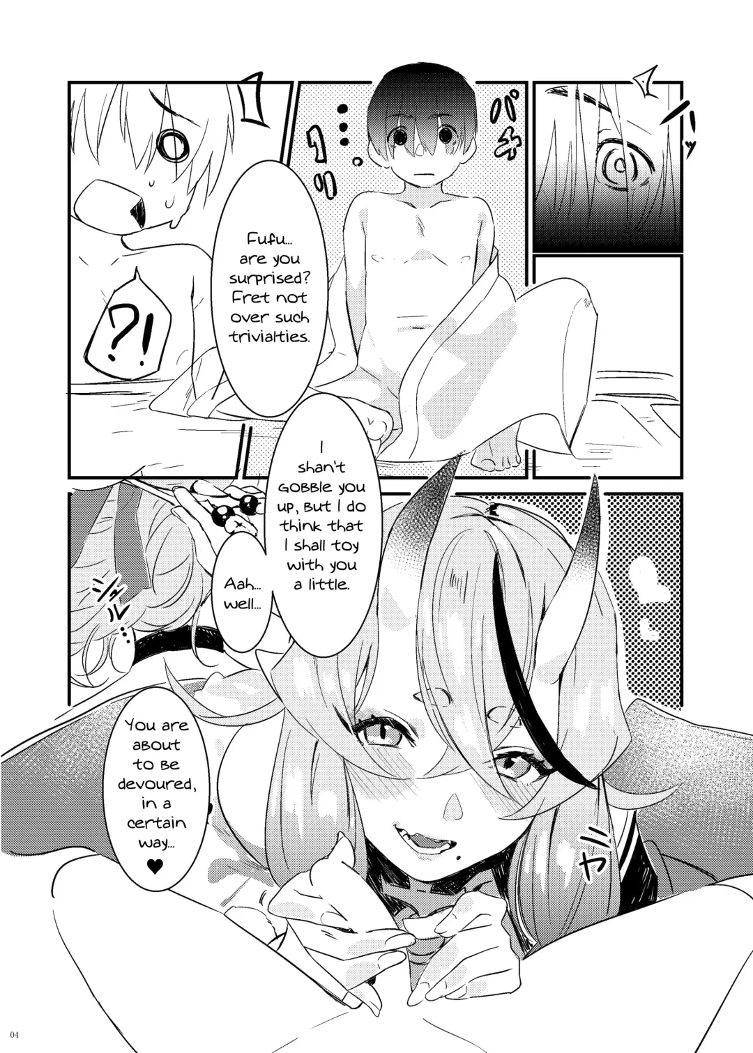 [Nana G] Oni to Warabe to Yume to Utsutsu to | A Boy That Gets To Fuck An Oni In His Dreams Fhentai - Page 3