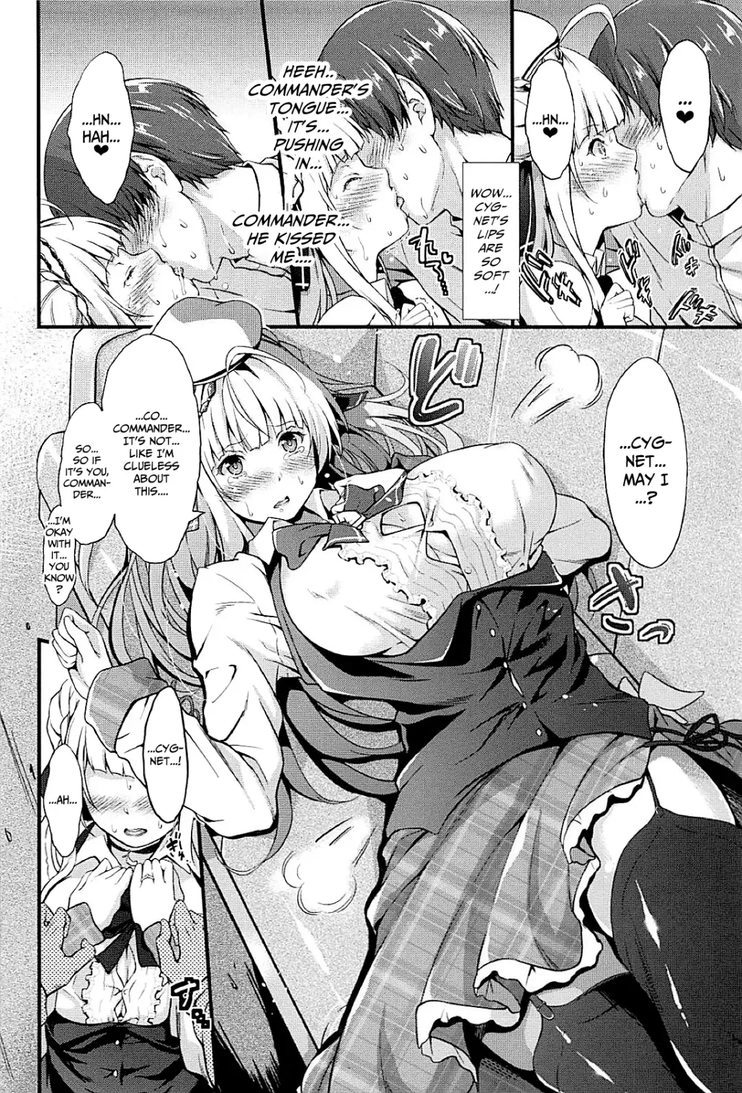 [Kimura Neito] Dokidoki Cygnet Kai no Zenryoku Yuuwaku | A Blushing Cygnet (Retrofit)'s All-Out Seduction Fhentai - Page 12