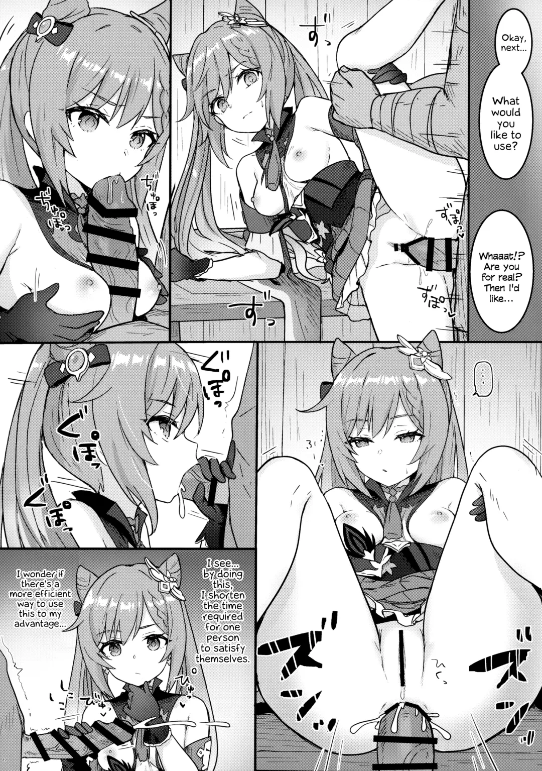 [Momosawa] Keqing-chan ga Buka o Shigoki Makuru Hon | A Book In Which Keqing-chan Efficiently Works Her Subordinates Fhentai - Page 13