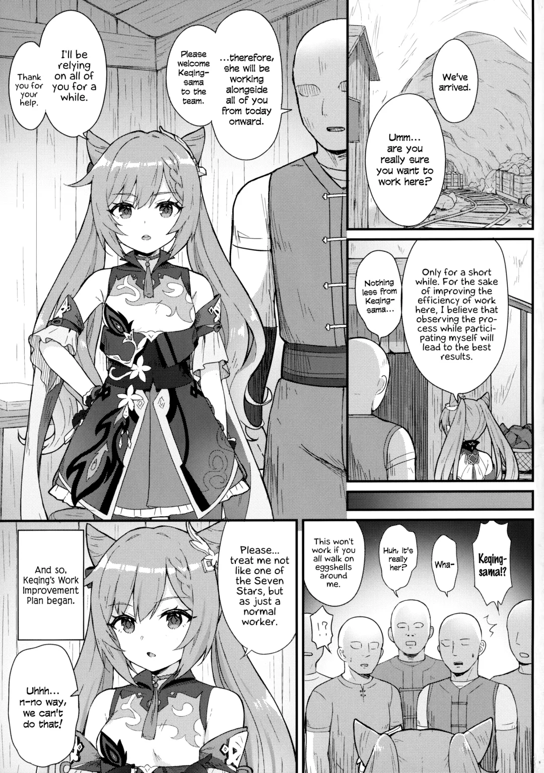 [Momosawa] Keqing-chan ga Buka o Shigoki Makuru Hon | A Book In Which Keqing-chan Efficiently Works Her Subordinates Fhentai - Page 2