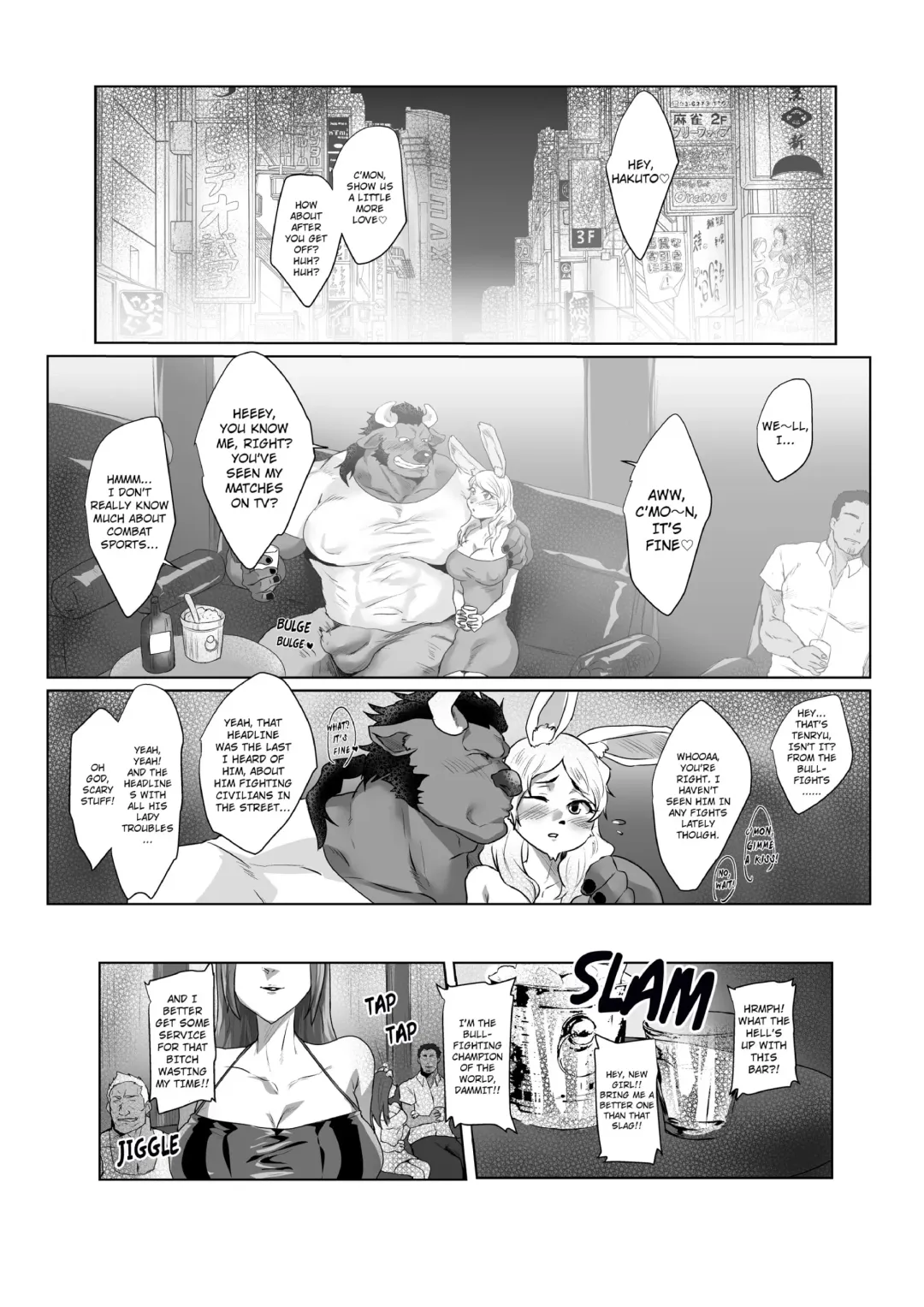 [Sakana Noko] Oushi Choukyou Bokujou | Bull-Breaker Farm Fhentai - Page 2