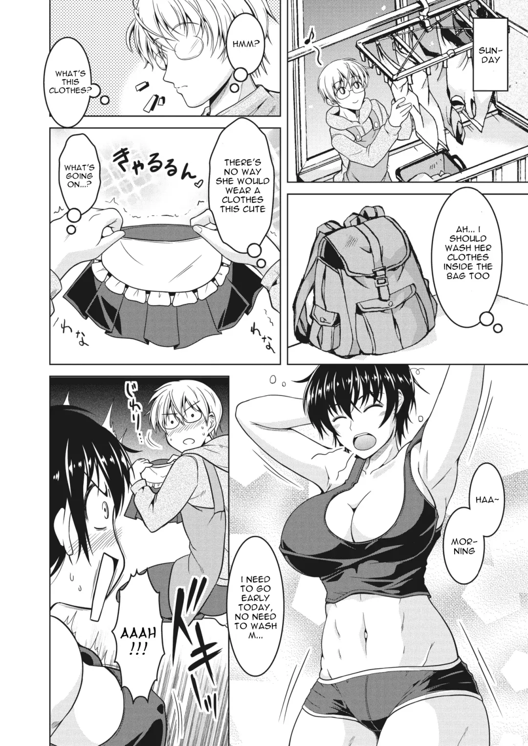 [Tomonaga Kenji] Oyome-san. | My (Manly) Wife. Fhentai - Page 6