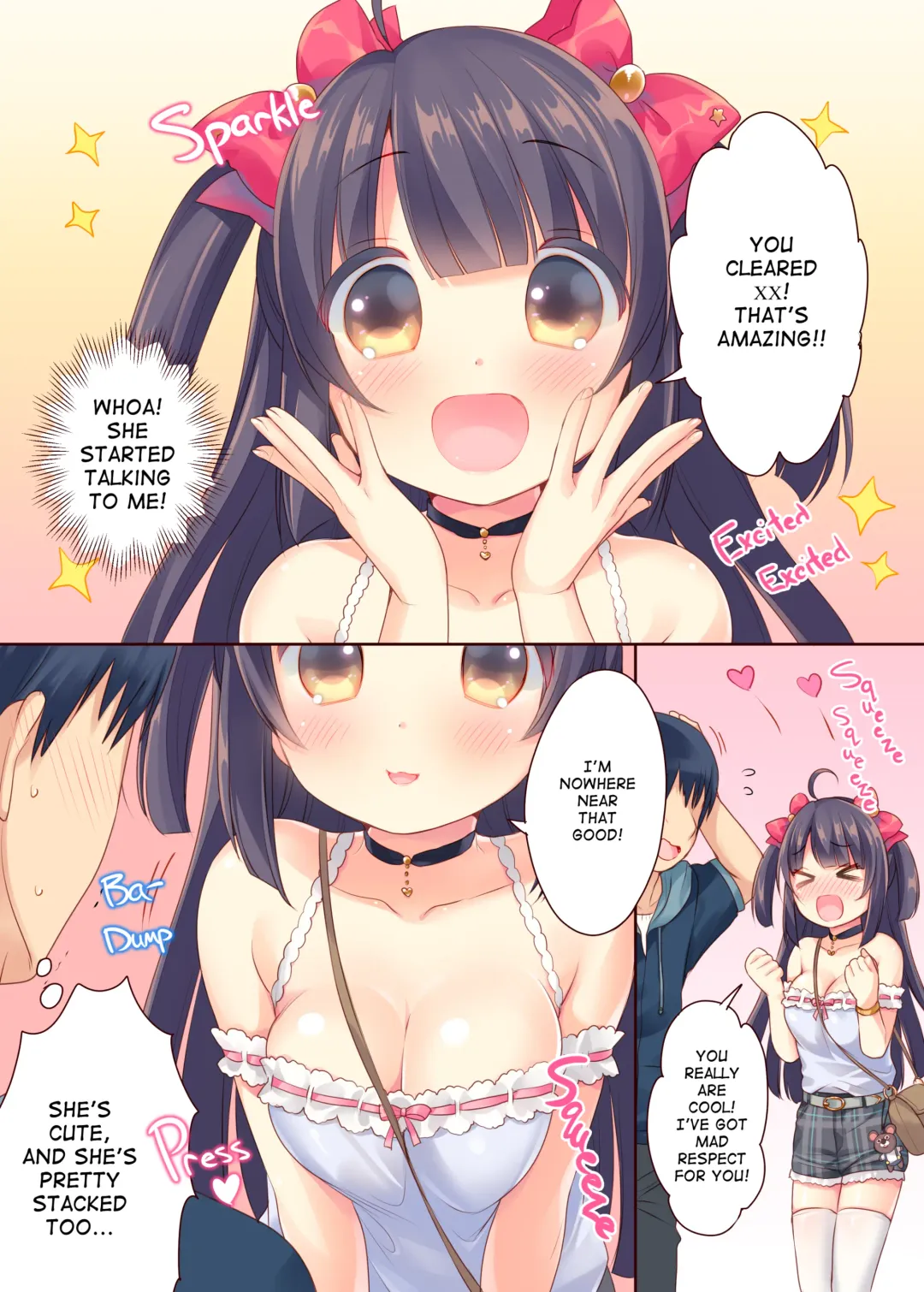 [Usashiro Mani] GaCen Hime to DT Otoko no Ichaicha Kozukuri Love Sex | Arcade Princess And a Virgin Boy Who Make Out And Have Lovey-Dovey Baby-Making Sex (decensored) Fhentai - Page 4