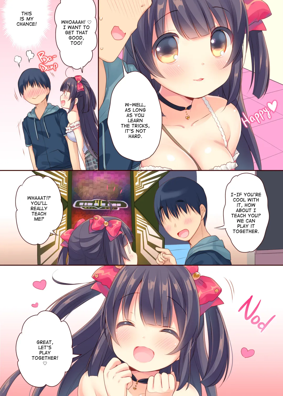 [Usashiro Mani] GaCen Hime to DT Otoko no Ichaicha Kozukuri Love Sex | Arcade Princess And a Virgin Boy Who Make Out And Have Lovey-Dovey Baby-Making Sex (decensored) Fhentai - Page 5