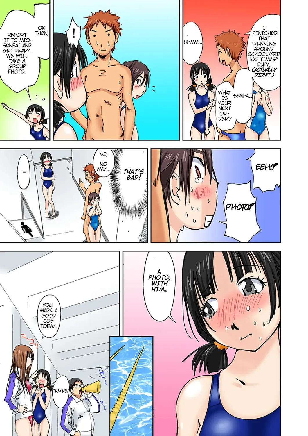 [Himuro Serika] Nyotaika Suieibu ~Ikutabi Onna ni Nacchau Ore no Karada | Nyotaika Swim Club ~I Turn into a Girl When I Cum!~Partial 3-4 Fhentai - Page 7