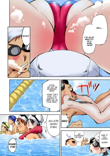 [Himuro Serika] Nyotaika Suieibu ~Ikutabi Onna ni Nacchau Ore no Karada | Nyotaika Swim Club ~I Turn into a Girl When I Cum!~Partial 3-4 Fhentai.net - Page 24